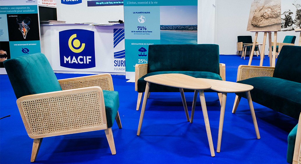 Assise et table pour vos événements
