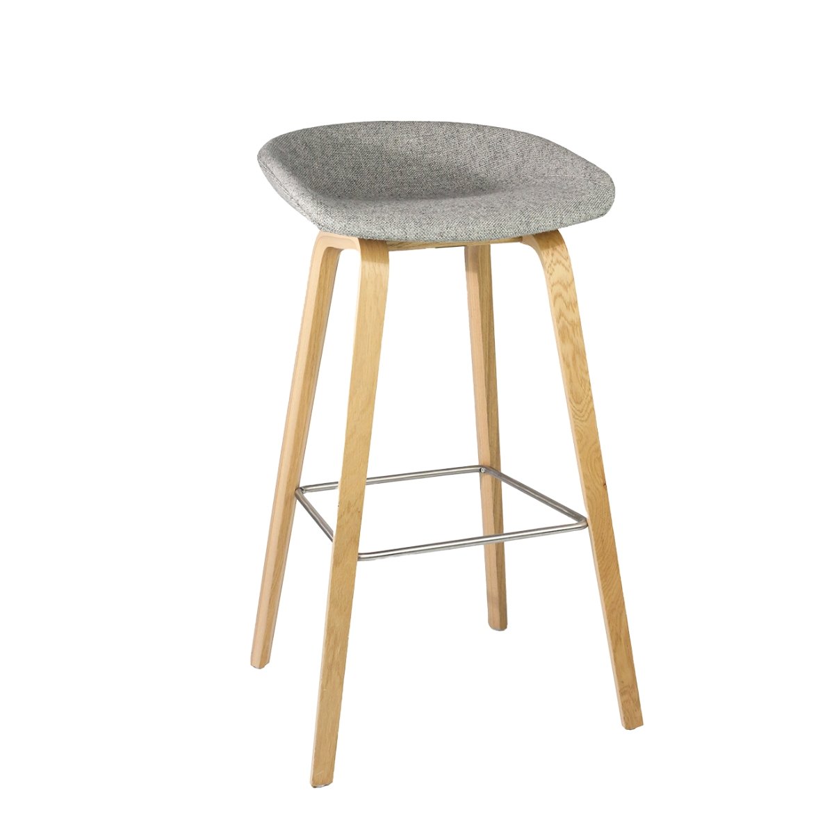 Tabouret About a Stool Tissu Gris