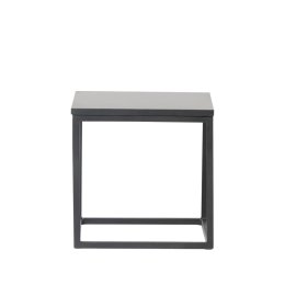 Location Table Basse Stellar Carré Noir 40x40