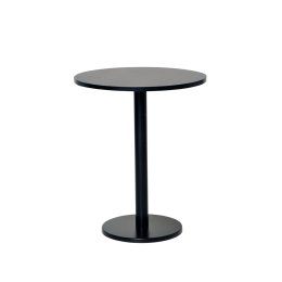 Rental Shantung Pedestal Table Black